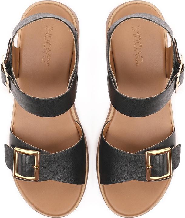 Immagine prodotto Inuovo presenta un sandalo con zeppa alla moda realizzato in pelle di alta qualità per le giornate più (41)