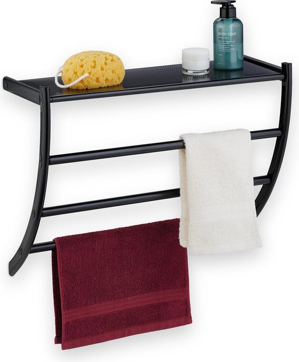 Actual product image Relaxdays Wall towel rail