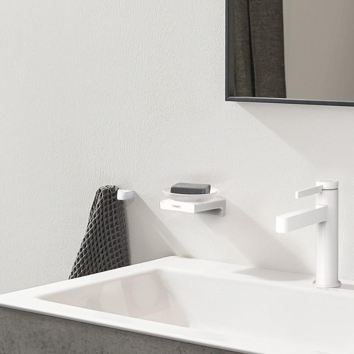 Produktbild hansgrohe AddStoris Seifenhalter, Wandmontage, mattweiss