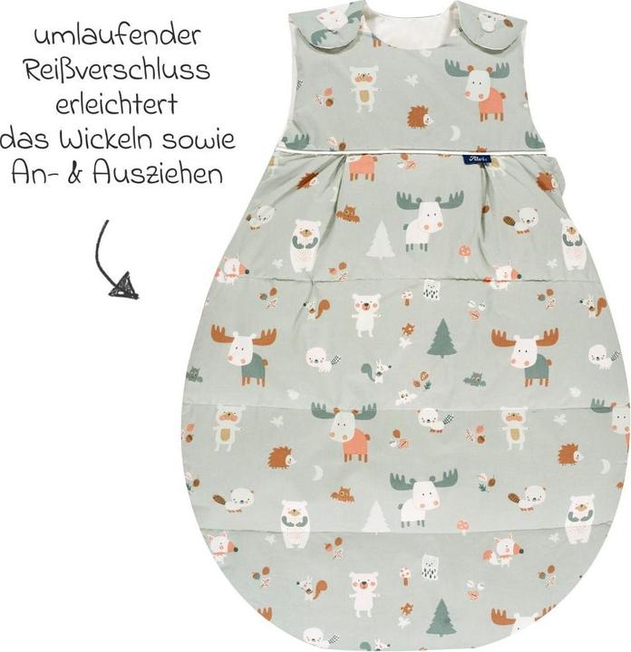 Produktbild Alvi Schlafsäcke Daunen-Schlafsack - Baby Forest - Gr. 90 (90 cm, 3.5 TOG, Winter)