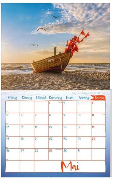 Actual product image Sun, wind and waves calendar pack 2025, 9 pieces (German)
