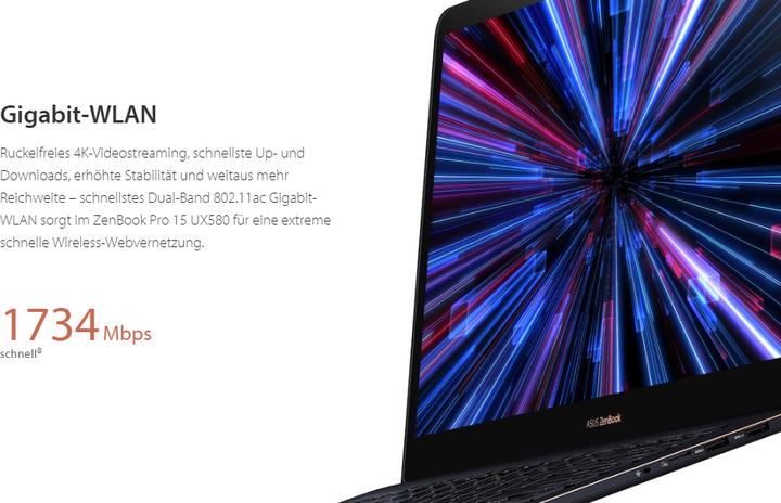 Produktbild ASUS ZenBook Pro 15 UX580GD-BN008T (15.60", Intel Core i7-8750H, 16 GB, 512 GB, CH)