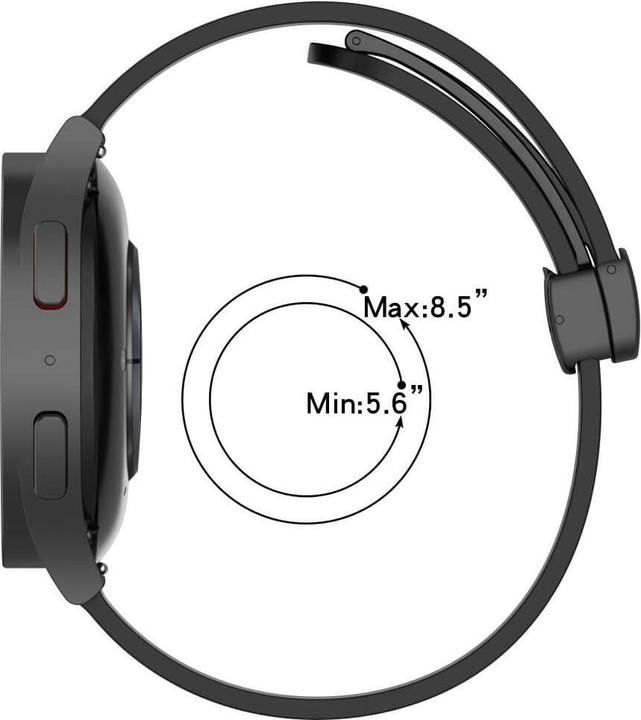 Immagine prodotto Cover-Discount Bracciale sostitutivo in silicone 20 mm nero (20 mm, Silicone)