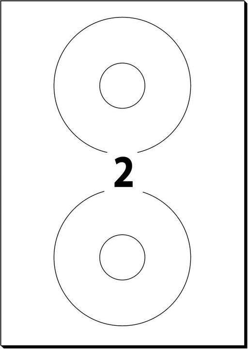 Image du produit Sigel Étiquettes pour CD/DVD