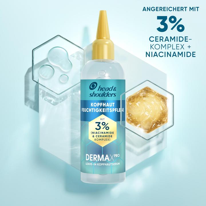 Produktbild Head & Shoulders Derma x Pro Leave-In Serum Kopfhaut-Feuchtigkeitspflege Haar-Serum (145 ml)