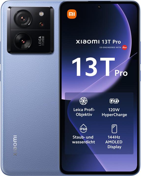 Produktbild Xiaomi 13T Pro (512 GB, Alpine blue, 6.67", Dual SIM, 50 Mpx, 5G)
