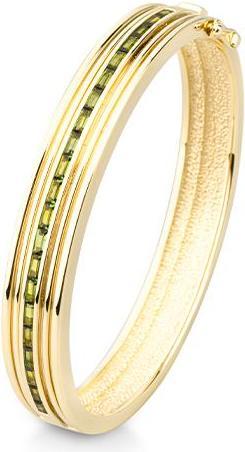 Actual product image Breuning Bangle - E.Tourmaline Green (585, - Gold)