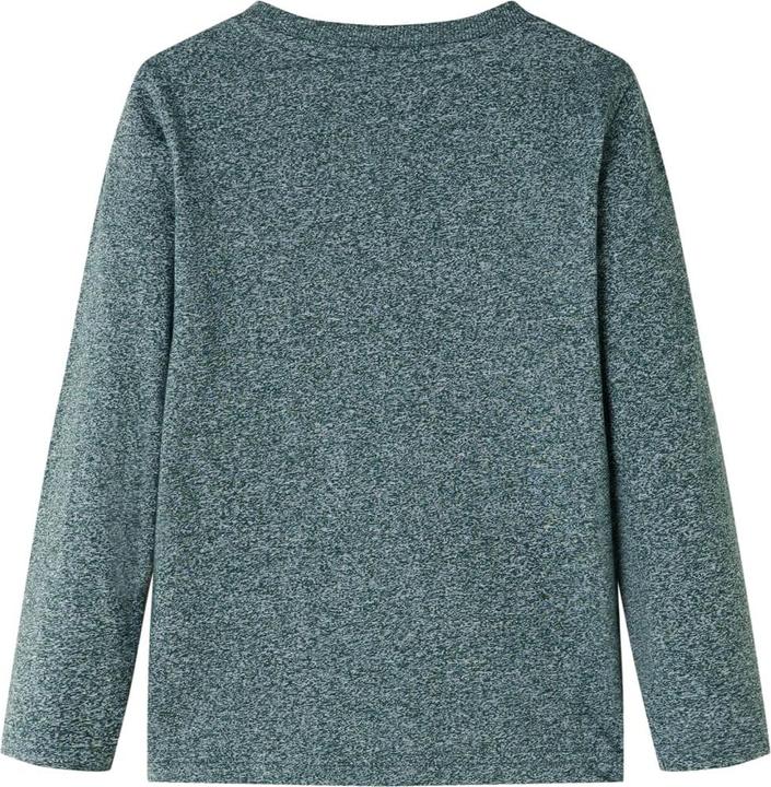 Immagine prodotto VidaXL Camicia da bambino a maniche lunghe verde scuro melange 92,Materiale: 50 (92)