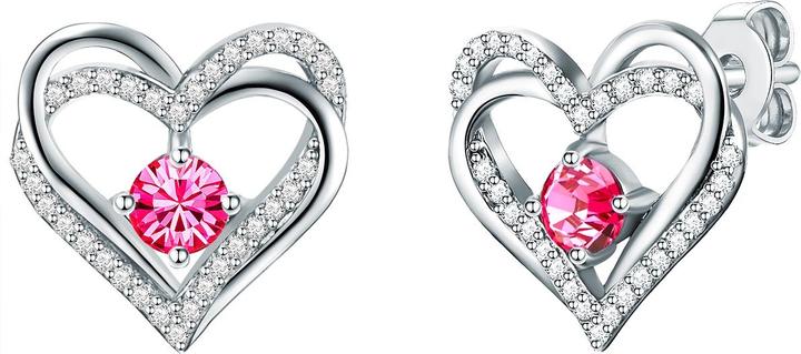 Actual product image Rafaela Donata Ladies heart sterling silver decorated with crystals of Swarovski® silver - 26471 (Sterling Silver)