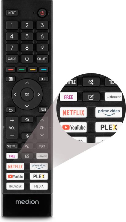 Actual product image Hisense TV MEDION® LIFE® X15517 (MD 31642) Ultra HD LCD Smart TV (55", LCD, 4K)