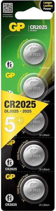 Image du produit GP Batteries Pile au lithium (5 pcs, CR2025, 160 mAh)