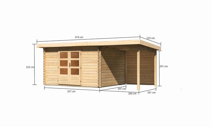 Produktbild Woodfeeling 28mm, Gartenhaus Bastrup 7 Set