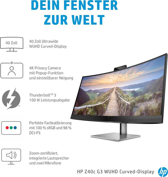Actual product image HP Z40c G3 (5120 x 2160 pixels, 39.70")