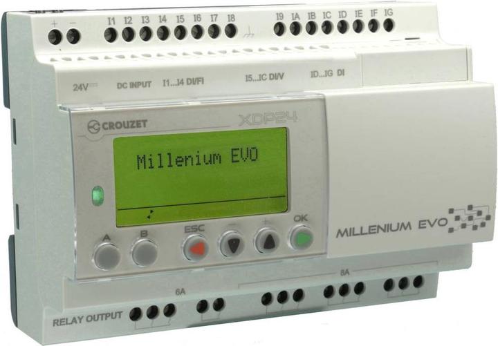 Actual product image Crouzet PLC, 16 Dig Inputs, 8 Rly Outputs, RS485