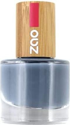Actual product image ZAO Nail polish glossy N°670 blue-grey - 8ml - Make-up (#670 Bleu Gris, Colour paint)