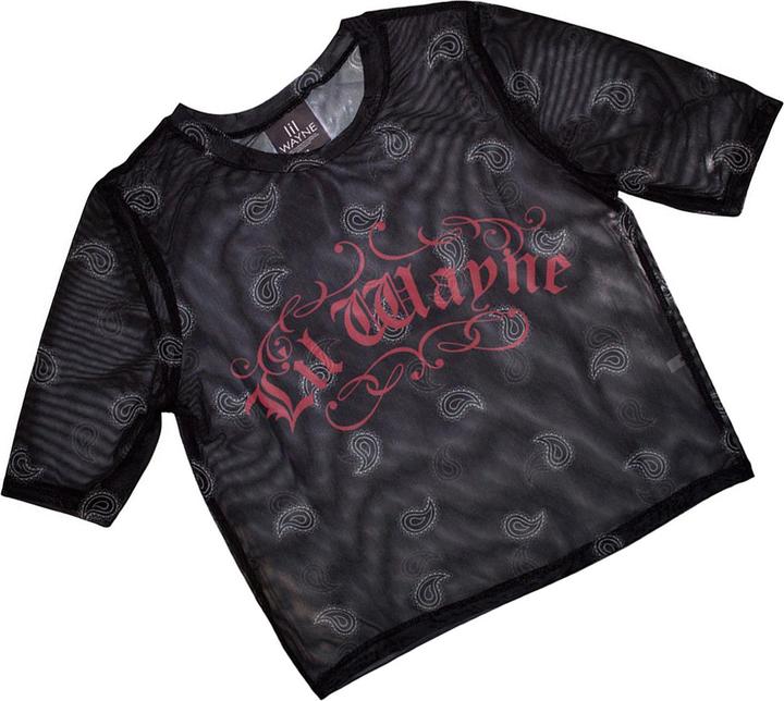 Actual product image Lil Wayne Womens/Ladies Script Crop Top (XXS)