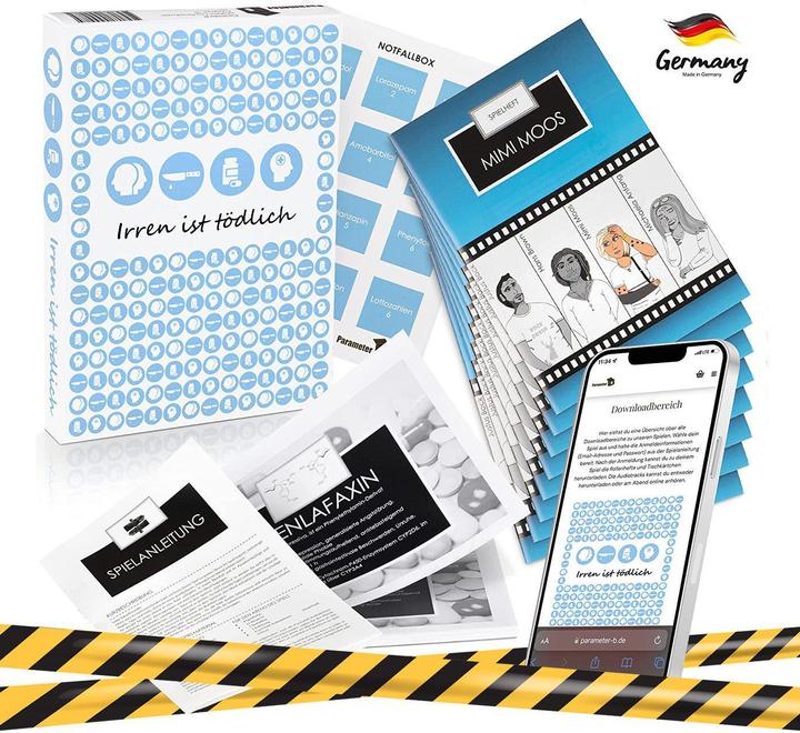 Actual product image Pegasus To err is deadly - crime dinner (German)