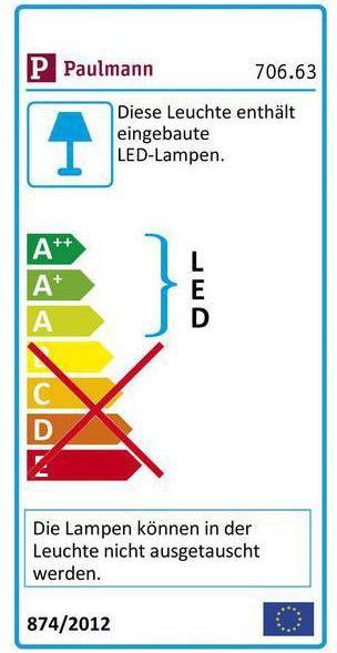 Etichetta energetica Paulmann MaxLED 500 Strisce (Bianco caldo, 100 cm, Interno)
