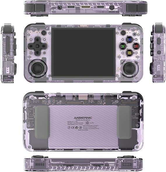 Immagine prodotto Anbernic Konsola RG35XX H viola trasparente/traslucido
