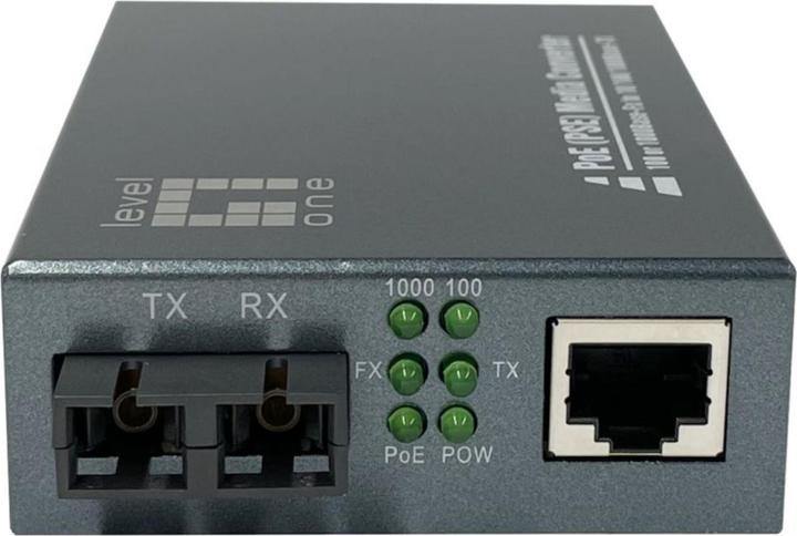 Actual product image LevelOne Converter GVT-2014 10/100/1000T>RJ45 to PSE (Media converter)