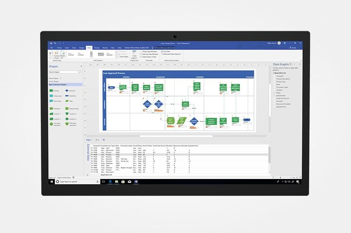 Actual product image Microsoft Visio Professional 2021 Win French P8 1 License Medialess (1 Devices)