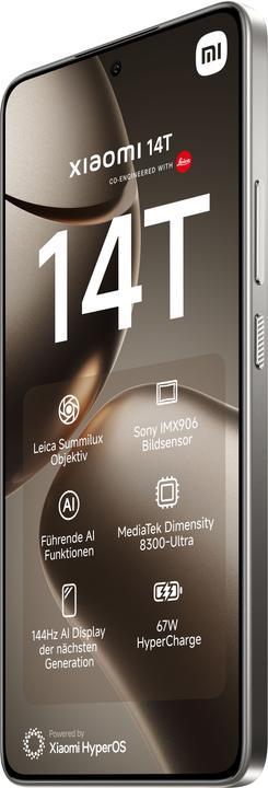 Actual product image Xiaomi 14T + Curved Gaming Monitor 30" Launch Bundle (256 GB, Titan Gray, 6.67", Dual SIM, 50 Mpx, 5G)