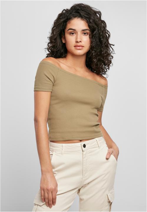 Actual product image Urban Classics Ladies Off Shoulder Rib Tee (3XL)