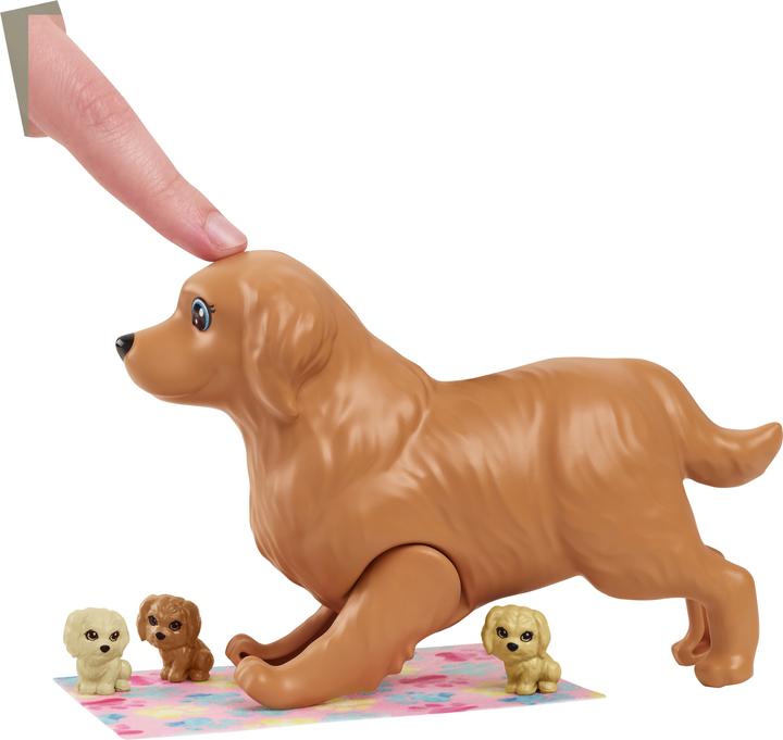 Actual product image Barbie Doll with dog and puppies