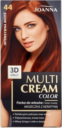 Produktbild Joanna Multi Cream Color Hair Dye 44 Intense Copper (44 Intensives Kupfer)