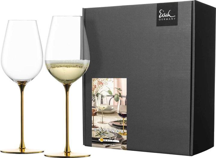 Immagine prodotto Eisch Essenca SensisPlus Gold Edition Allround-Weingläser (40 cl, 2 Occhiali, Bicchieri da vino bianco)