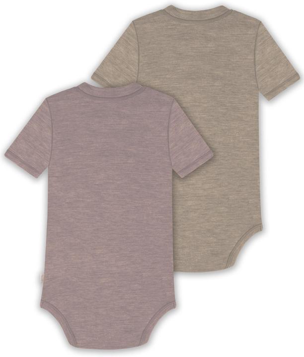 Image du produit Normani Lot de 2 bodies manches courtes bébé mérinos "Tihoi" - 9321 (62)