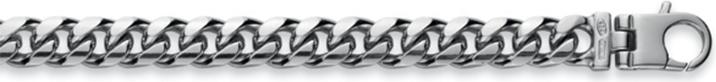 Natsumi Schmuck Halskette Silber 925 Panzer 7mm (925 Sterling Silber, 50 cm)