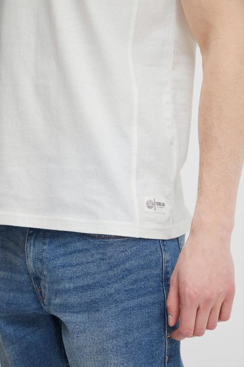 Actual product image Solid Dorian Men's T-Shirt Short Sleeve Shirt Tee With Grandad-Neck (XL)