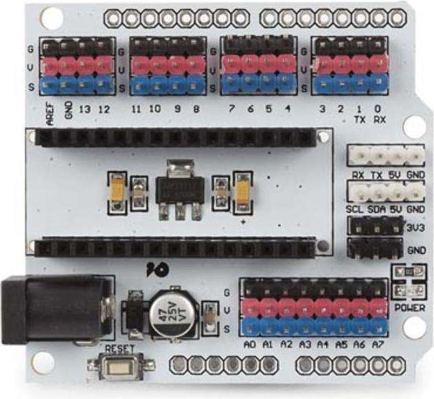 Produktbild Whadda Multifunktions-Erweiterungskarten für Arduino Nano UNO (Erweiterung)