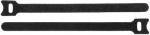 Image du produit ProXtend Crochet et boucle 20cm x 12mm noir 10pcs (Serre-câbles velcro, 200 mm, 10 pcs)