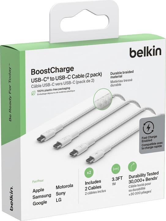Produktbild Belkin USB C – USB C (1 m, USB 2.0, 60 W)