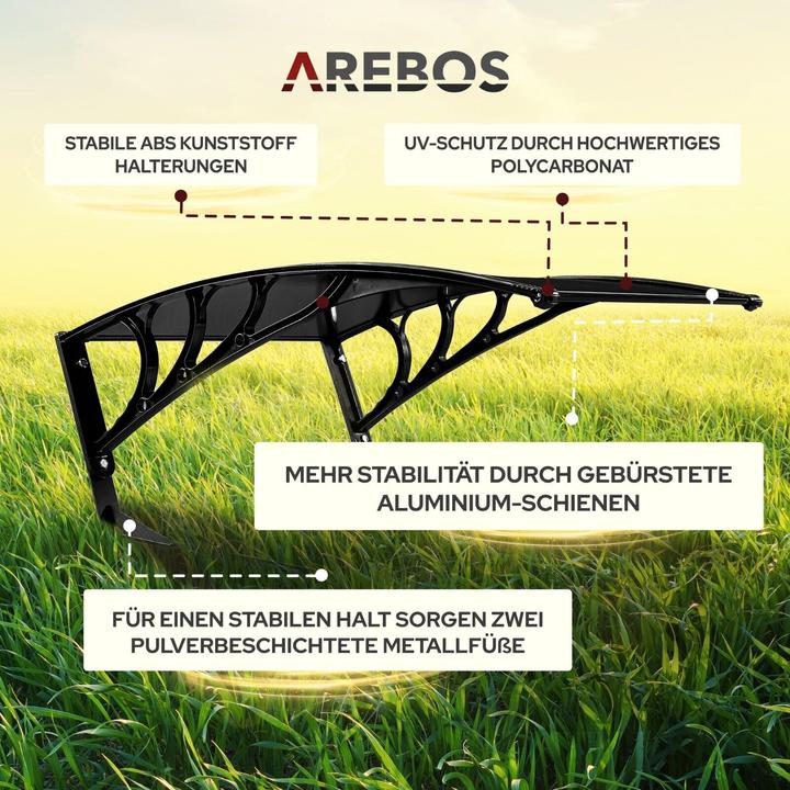 Actual product image Arebos Carport (Mowing robot, Robot mower garage)