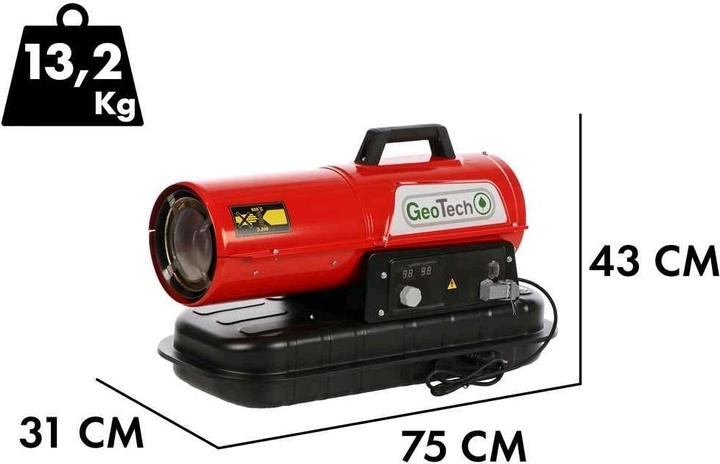Actual product image GeoTech DH 1000 Diesel hot air generator direct combustion (10000 W)