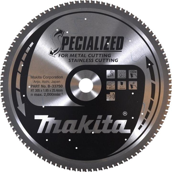 Image du produit Makita Lame de scie SPECIALIZED pour métal et acier inoxydable Ø 3055x100Z
