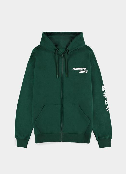 Immagine prodotto Difuzed My Hero Academia - Deku - Felpa con cappuccio con zip da uomo - XS (XS)