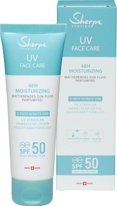 Actual product image Sherpa Tensing Sun Fluid (Suntan cream, SPF 50, 50 ml, 69 g)