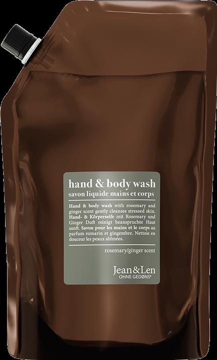 Actual product image Jean & Len Hand Soap Rhubarb/Raspberry, 250 ml (Liquid soap, 250 ml)