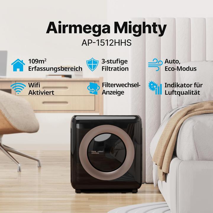 Actual product image Coway Airmega Mighty Luftreiniger mit Wi-Fi-Konnektivität (109 m²)