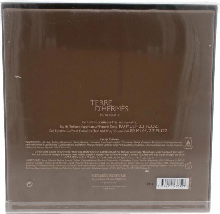 Actual product image Hermès Hermes Terre d'Hermes EDT 100ML + SG 80ML (Eau de toilette)