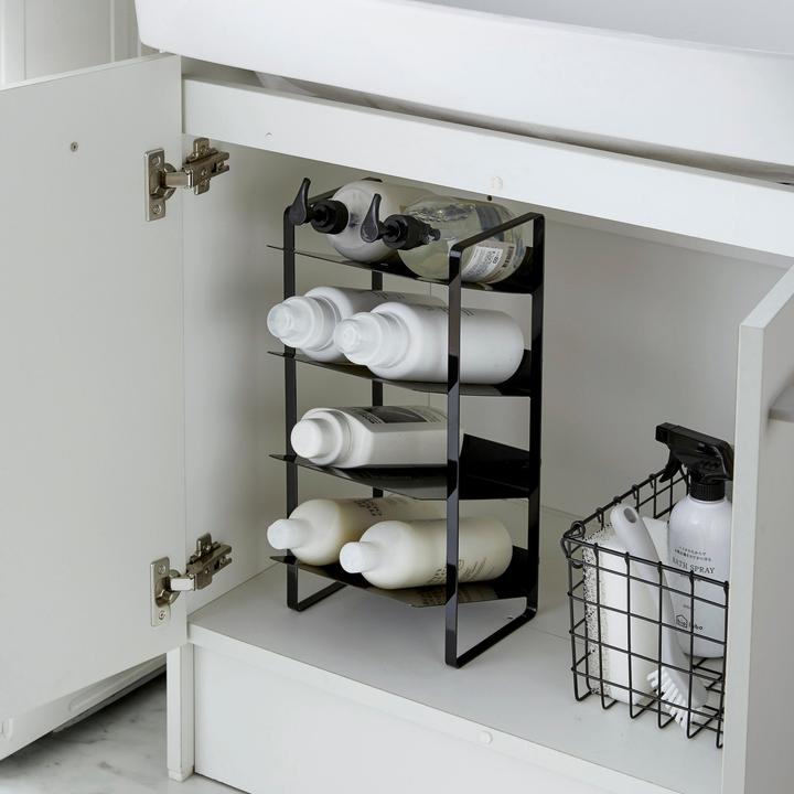 Actual product image Yamazaki TOWER bottle rack