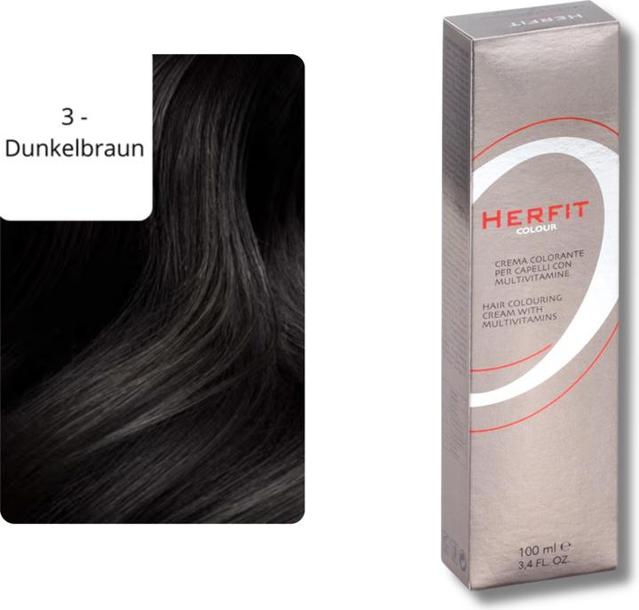 Actual product image XanitaliaPro Hair Colour With Vitamins (3 - Dark brown)