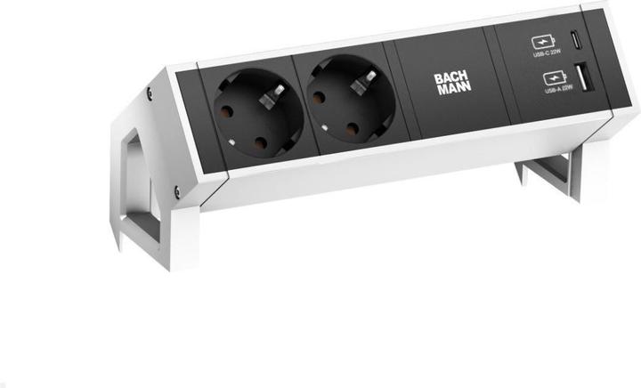 Actual product image Bachmann DESK2 2xCEE7/3 1xUSB A&C 22W (2 x, CEE 7/3, 0.20 m)