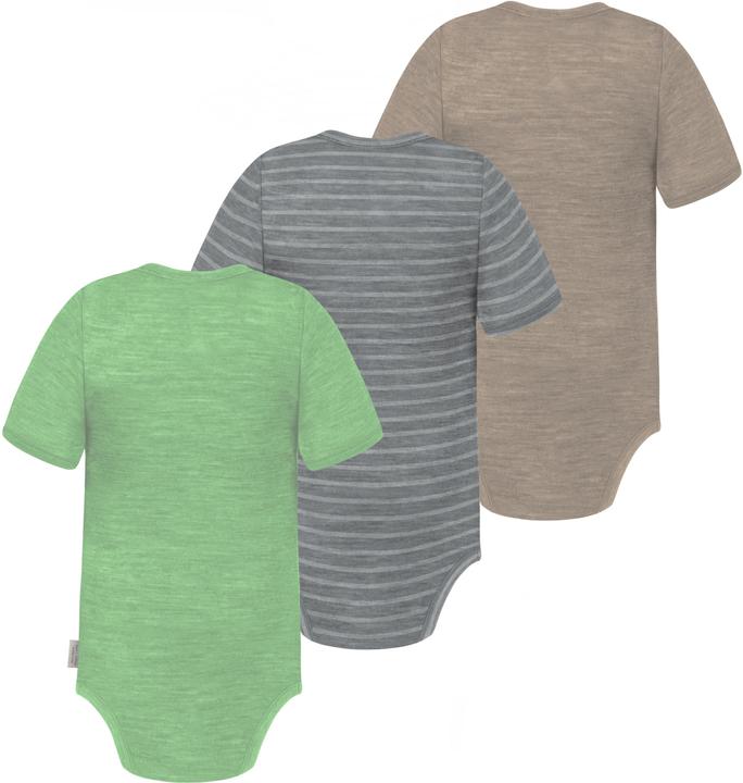Produktbild Normani 3er Set Baby Merino Body Kurzarm „Tauranga" - 9295 (74)