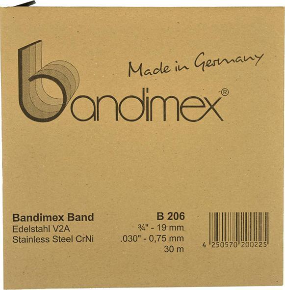 Produktbild Magni Stahlband 3/8" V2A-Edelstahl, Rolle a 30m Bandimex