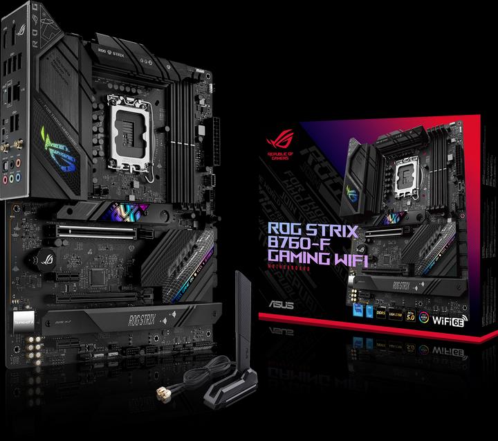 Image du produit ASUS ROG STRIX B760-F Gaming WIFI (LGA 1700, Intel B760, ATX)